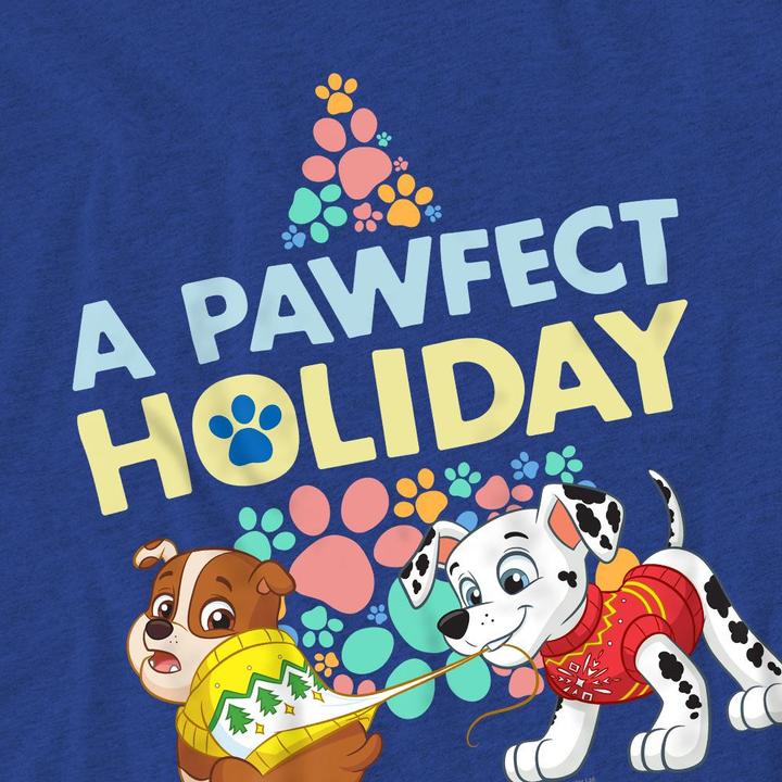 Immagine prodotto Paw Patrol A Pawfect Holiday Maglietta Natale Rubble e Marshall Adulto Unisex (M)
