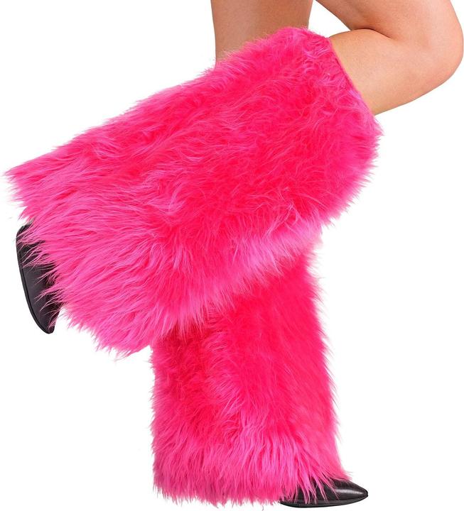 Produktbild Widmann Neon Pinke Plüsch Beinstulpen