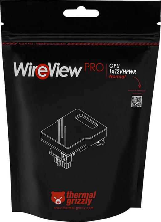 Actual product image Thermal Grizzly WireView Pro GPU - 1x12VHPWR 90° Normal