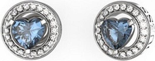 Produktbild Guess Romantic Steel Earrings With Blue Zircons