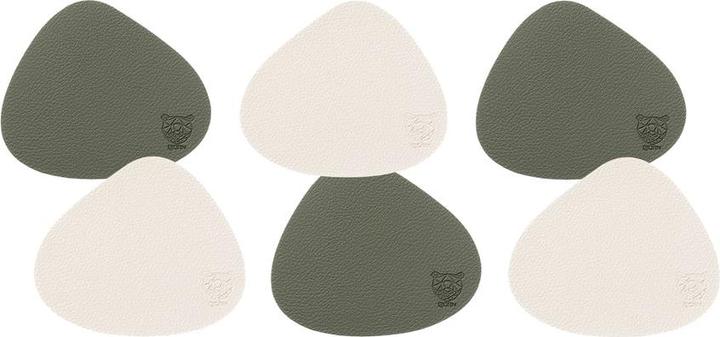 Creme, Graugrün, Grün, weisscreme