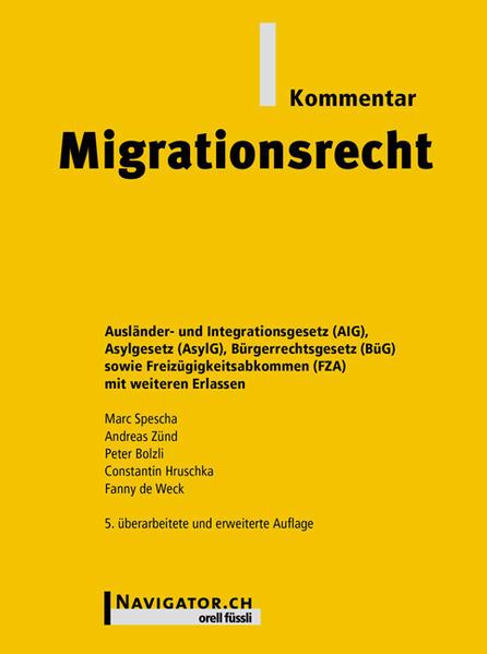 Actual product image Migrationsrecht Kommentar (German, Marc Spescha, 2019)