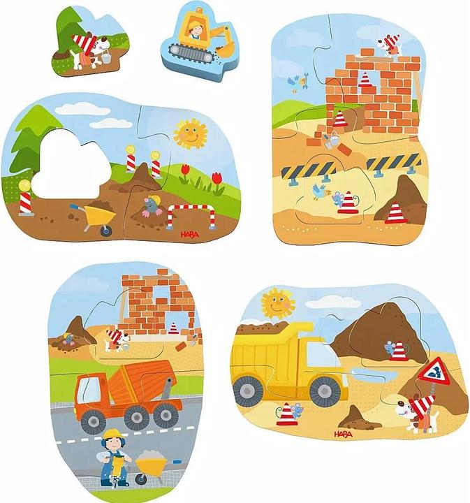 Produktbild Haba 4 erste Puzzles - Baustelle (2 Teile)