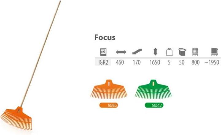 Actual product image Prosperplast Grabie Do Liści Plastik Focus Zielone
