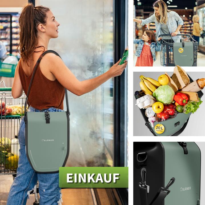 Immagine prodotto Eloneo Borse impermeabili con LED (20 l, Borsa portapacchi)