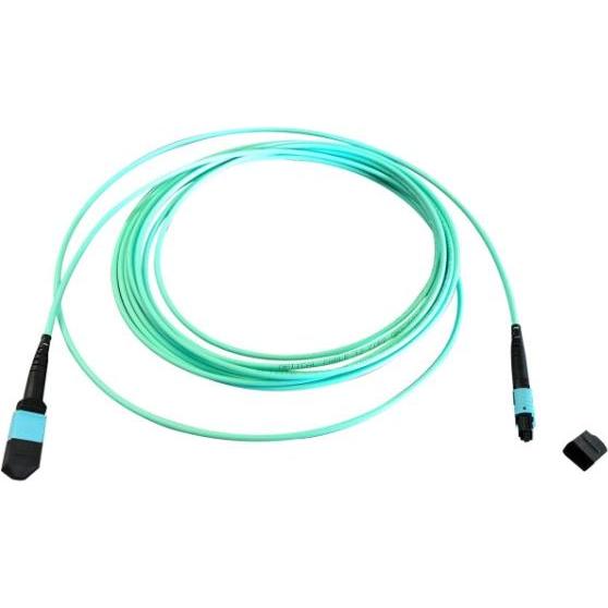 EFB Elektronik MTP¬-F/MTP¬-F 12-Fasermatrix Patchkabel OM3 LSZH erika-violett, Code B, 2m (S/FTP, CAT7, 2 m), Netzwerkka...