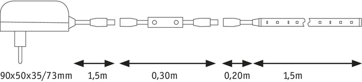 Image du produit Paulmann SimpLED (Blanc neutre, 150 cm, Intérieur)