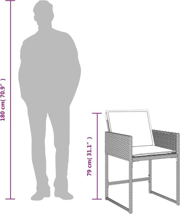 Produktbild vidaXL Garten Essgruppe