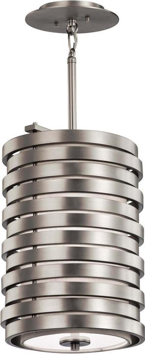 Actual product image Elstead Lighting Roswell pendant light E27 single 39cm brushed nickel (E27)