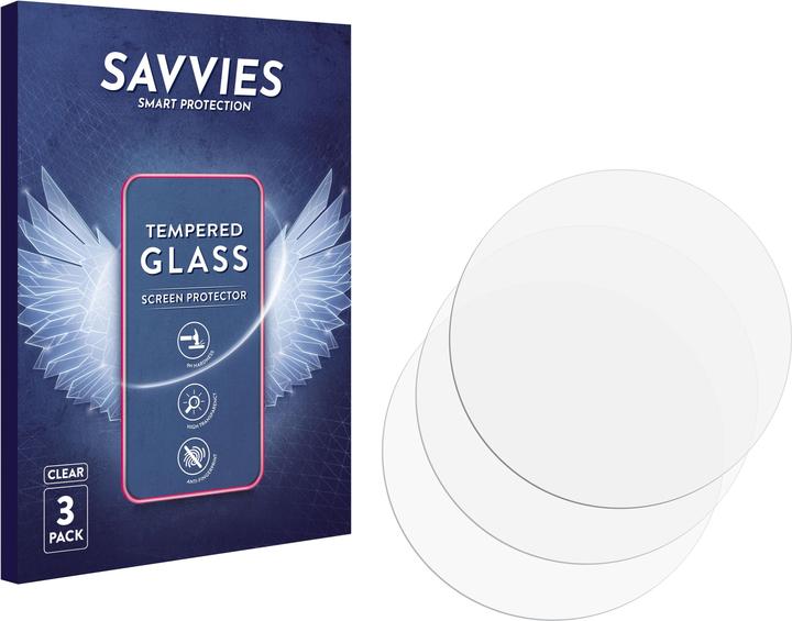 Produktbild Savvies Schutzglas für Garmin Fenix 8 Pro AMOLED (47 mm) Displayschutz 9H Glas klar transparent