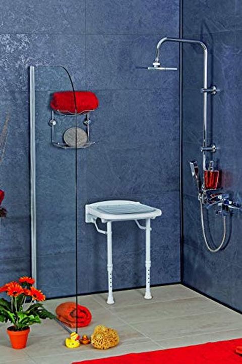 Productafbeelding Alberts Höhenverstellbare Sitzbank mit Stützbeinen, latexfrei und allergikerfreundlich (37 cm)