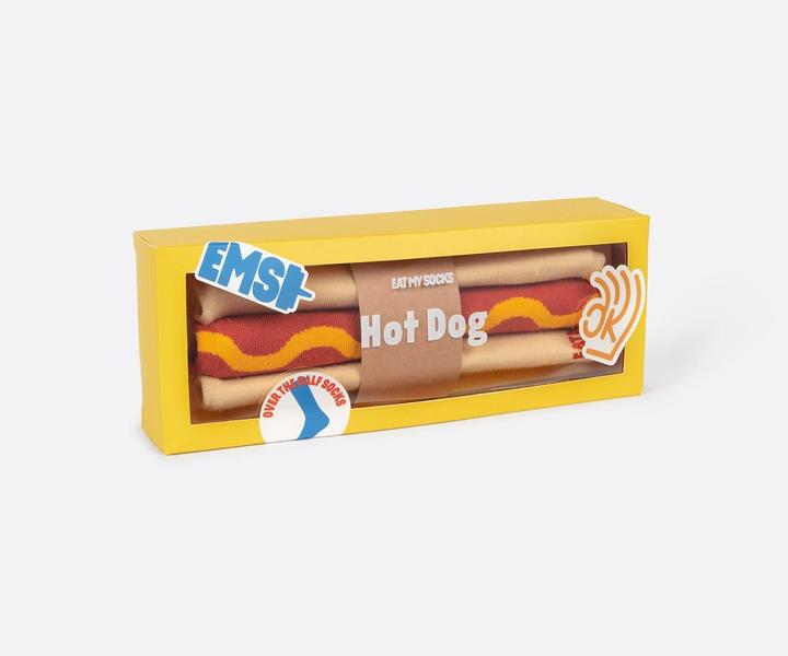 Actual product image Eat My Socks Socks, Hot Dog (Single pack, One size)
