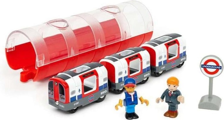 Productafbeelding Ravensburger BRIO World - Treinen van de wereld Londense metro met licht en geluid