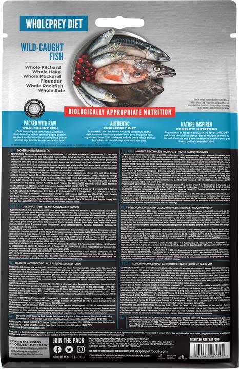 Actual product image Orijen Six Fish (Adult, 4 pcs., 340 g)