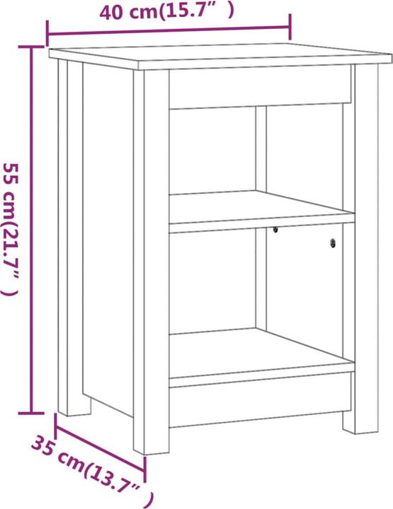 Immagine prodotto vidaXL Nachttisch (40 x 35 x 55 cm)