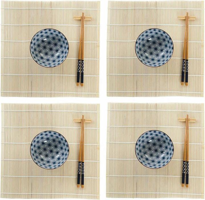 Produktbild DKD Home Decor Sushi-Set 14,5 x 14,5 x 31 cm gut Orientalisch (16 Stücke) (16 Stk.)