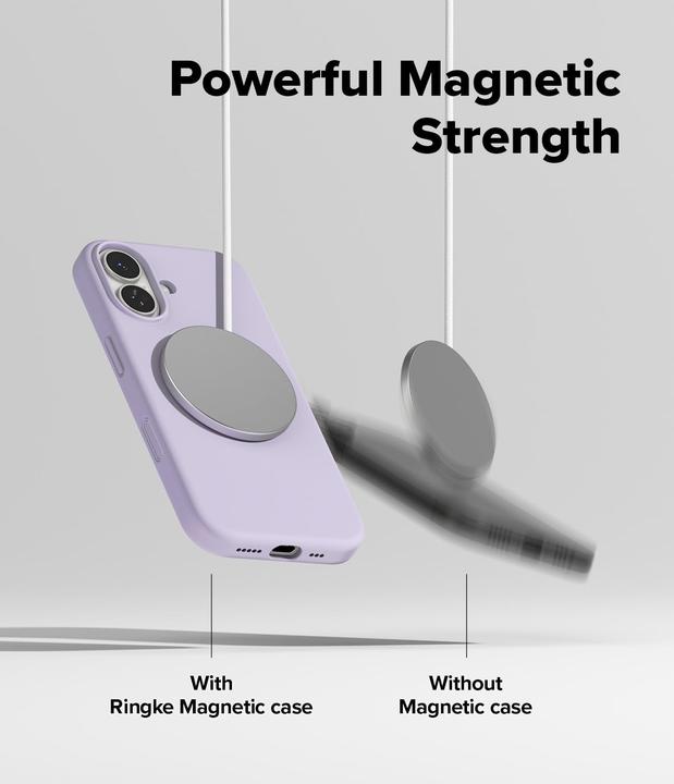 Immagine prodotto Ringke Silikon Magnetische MagSafe Hülle für iPhone 17 - Lila (Apple iPhone 17)