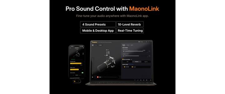 Actual product image Maono Mikrofon PD200WS Schwarz