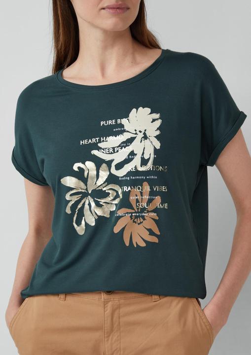 Produktbild S.Oliver T-Shirt T-Shirt aus Viskosemix im Relaxed Fit (46)