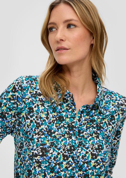 Immagine prodotto s.Oliver Bluse Hemdbluse aus Jersey (44)