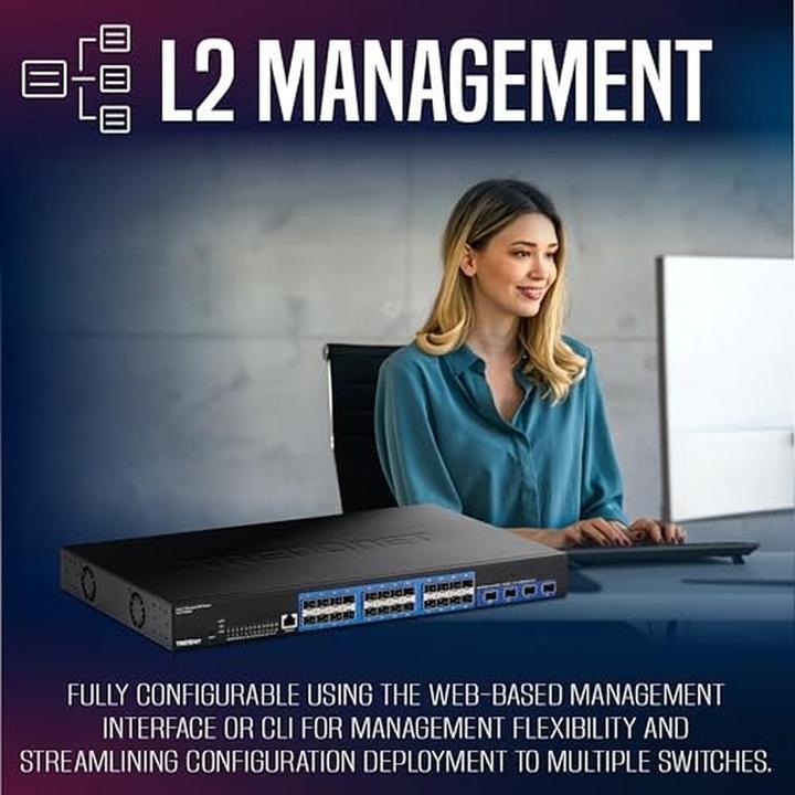 Produktbild Trendnet 28-PORT LAYER 2 MANAGED