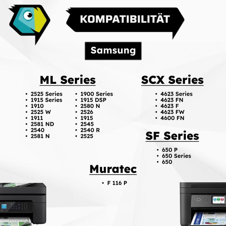 Produktbild Inkadoo Toner kompatibel zu Samsung MLT-D1052L/ELS / 1052L Toner, schwarz Schwarz (BK)