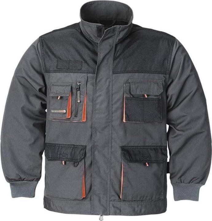 Terratrend Men's jacket size 60 dark grey/black/orange (60)