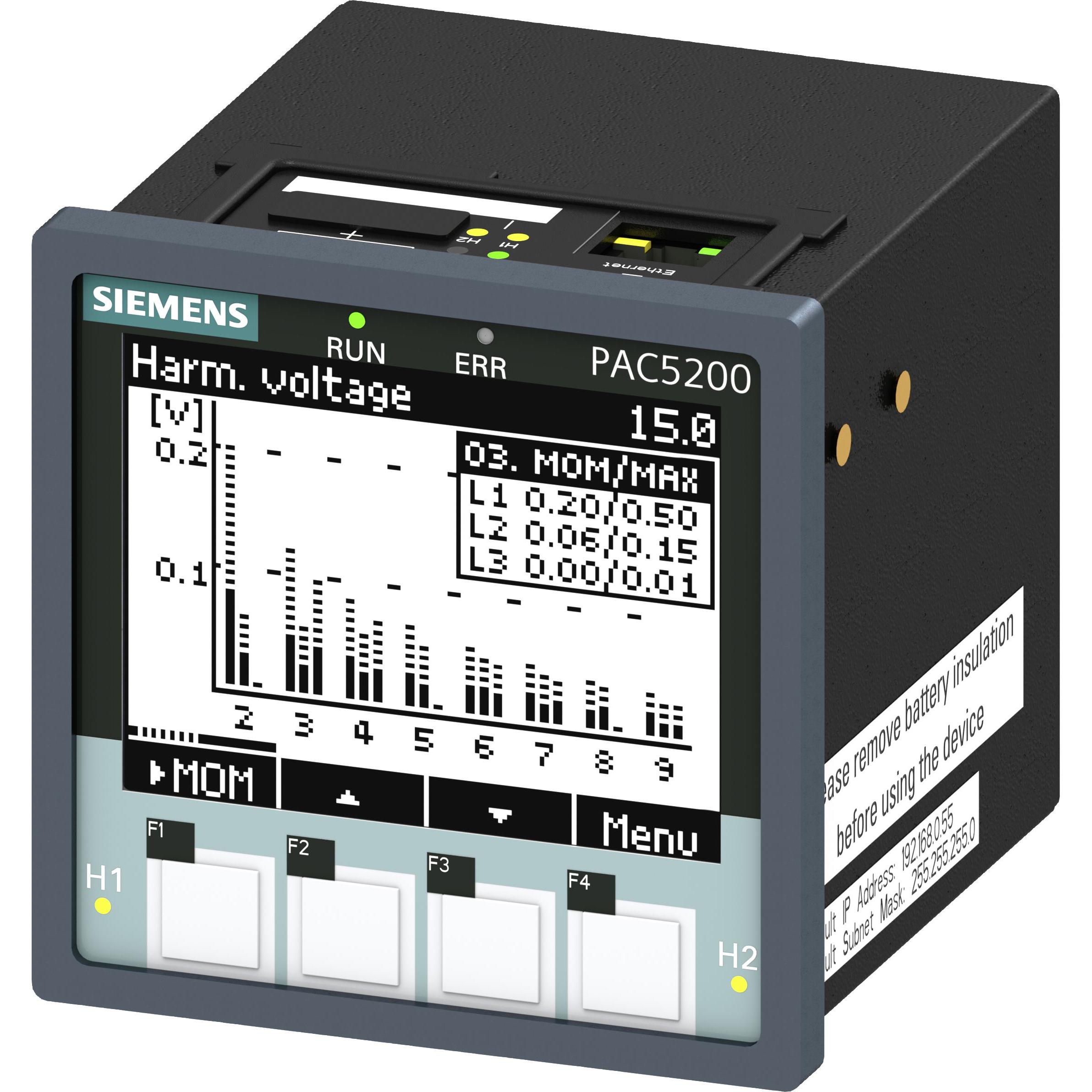 Siemens, Misuratore Energia, Misuratori Di Potenza Digitali, PAC5200, Display