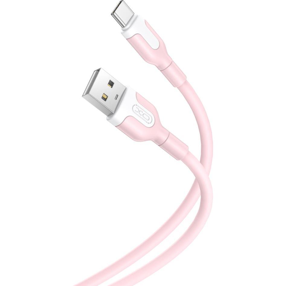 xO Kabel NB212 USB - USB-C 1,0 m 2,1A rosa (1 m, USB 1.0), USB Kabel