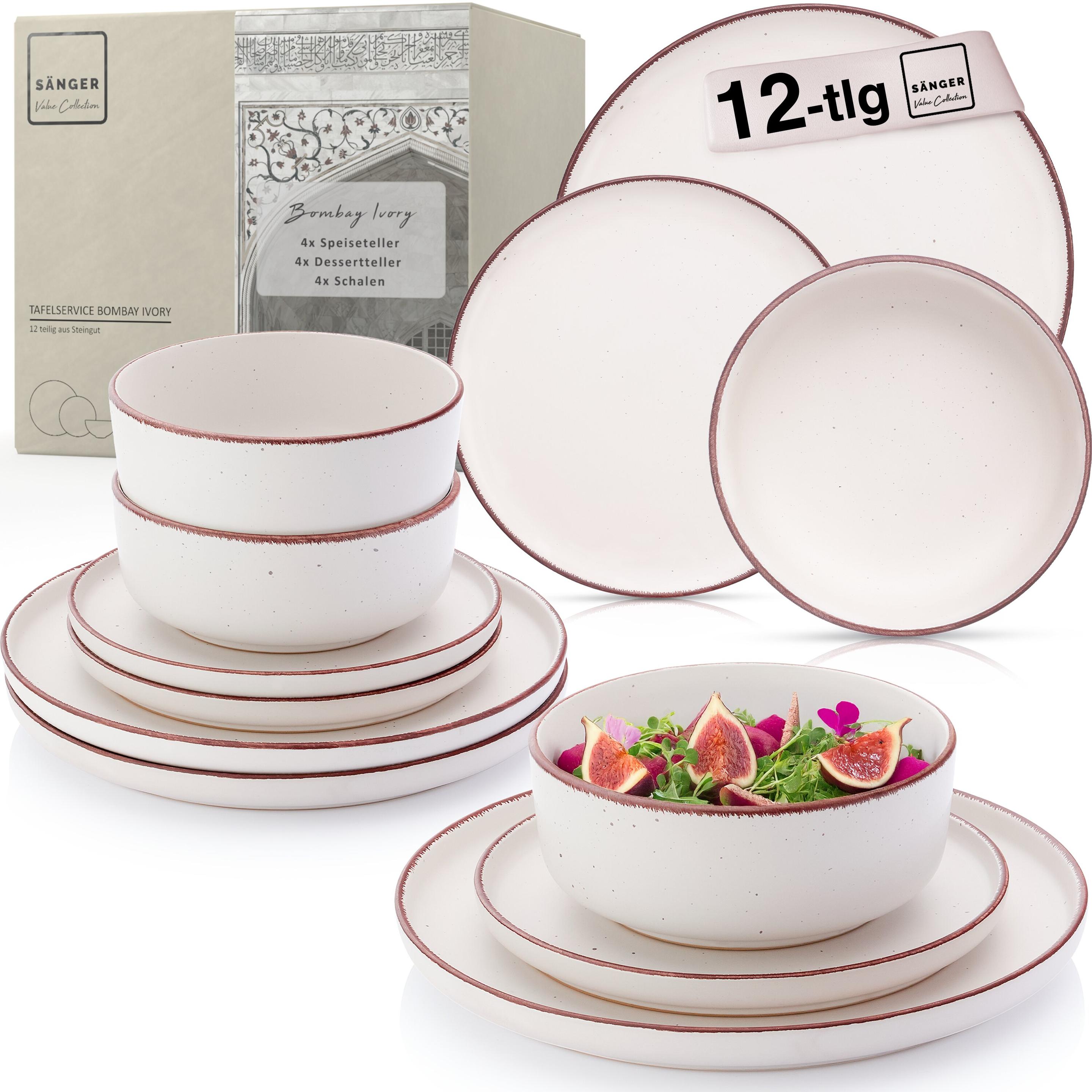 Sänger, Geschirrset, Tafelservice Bombay Ivory (12 Stück)