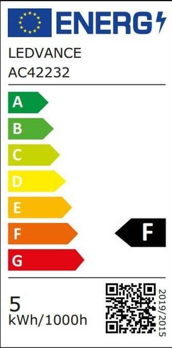 Energie-Label Ledvance Smart+ (E14, 4.90 W, 470 lm, 3 x, F)