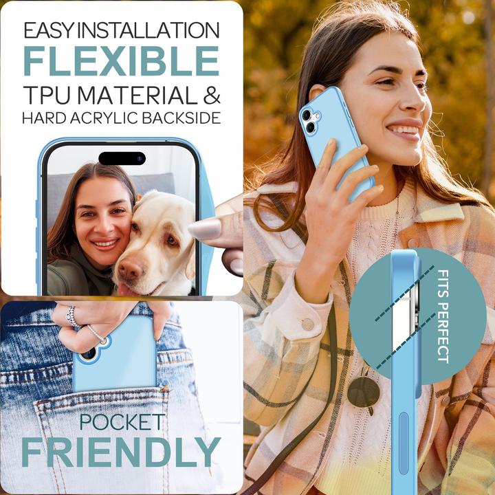 Actual product image Nalia Matte hybrid cover semi-transparent (Apple iPhone 16)