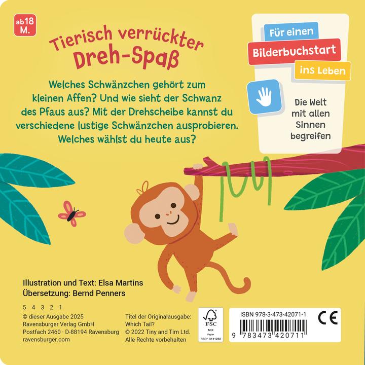 Actual product image Ravensburger What's that wagging? Playbook from 18 months, Picture book, Cardboard picture book (German)