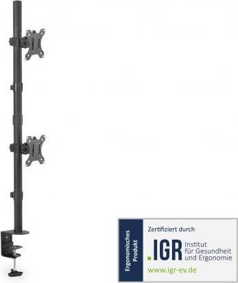 Productafbeelding Digitus Universele dubbele monitorhouder, verticaal (Tabel, 32")