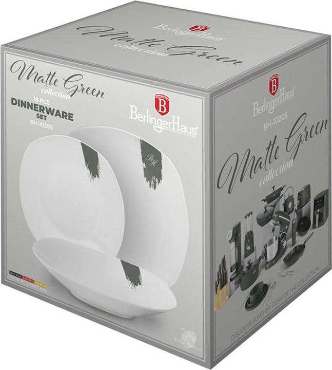 Image du produit BerlingerHaus Haus 18-teiliges Tellerset Matte Green Collection (6 pièce(s))