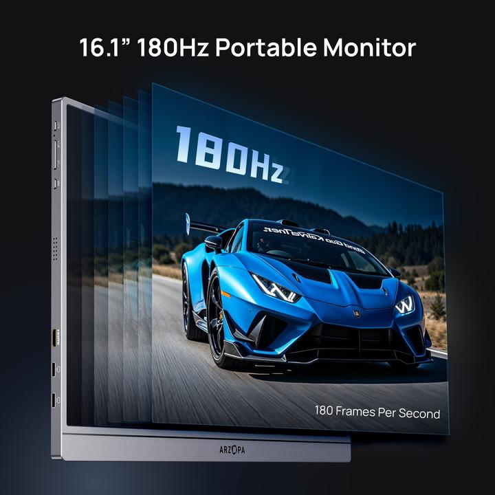 Image du produit Arzopa Portable Monitor Z3FC 16,1' 2,5K 180 Hz (2560 x 1440 pixels, 16.10")