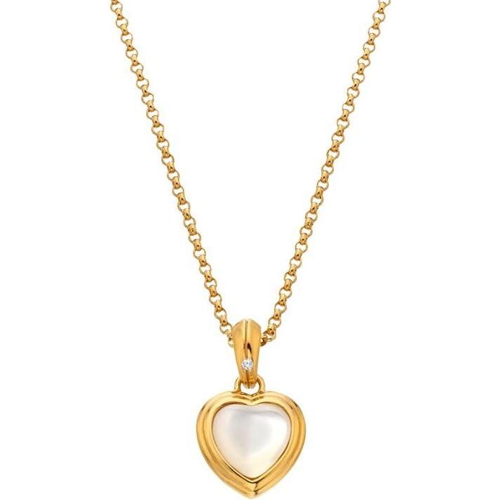 Hot Diamonds, Collana, Jac Jossa Soul DP1000 Zarte Diamant- und Perlenkette (Kette, Anhänger)