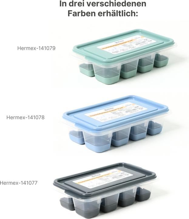 Produktbild B-Home Eiswürfelbehälter mit Deckel Eiswürfelform Eiswürfelschale