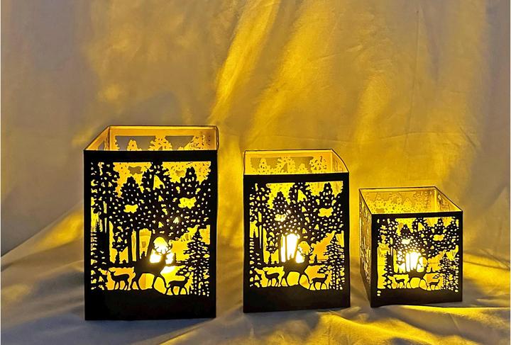 Immagine prodotto GuGus Lanterna della foresta (3 x, 10 x 10 x 15 cm)