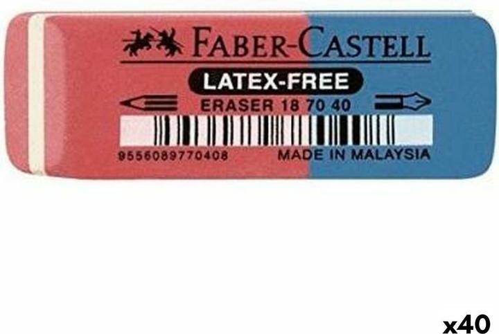 Produktbild Faber-Castell 187040 Radiergummi Blau, Rot 1 Stück(e)