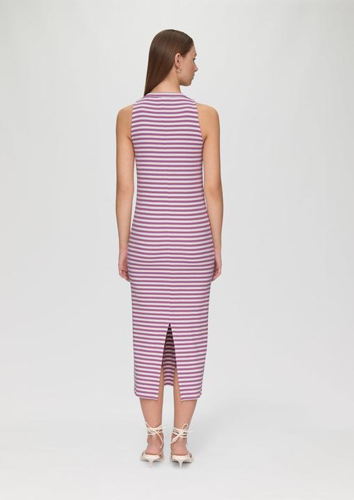 Image du produit s.Oliver Kleid Geschlitztes Rippkleid mit Rundhalsausschnitt (L)