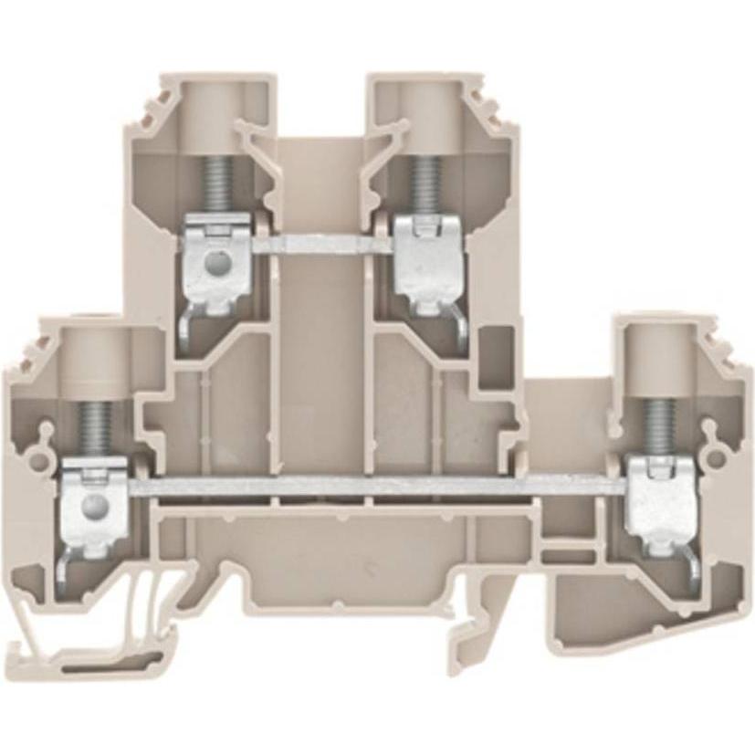 Weidmüller Double-tier terminal, Screw WDK 10 (Vari), Accessori di elettronica + Alloggiamento, Beige