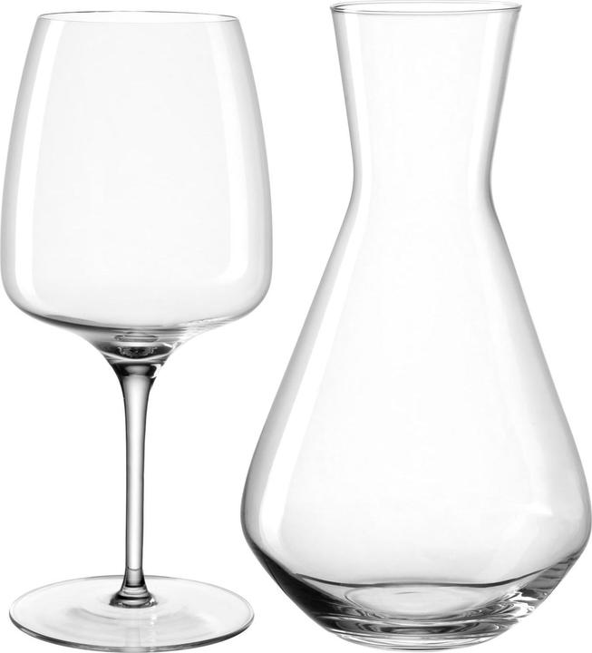 Actual product image Leonardo Cesti carafe 1.2 l, 3-piece, grey/transparent (1.20 l)