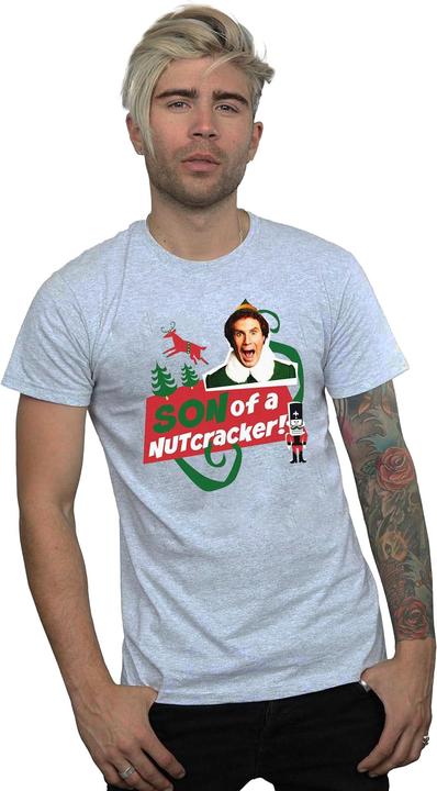 Immagine prodotto Elf Son Of A Nutcracker Maglietta Uomo (L)