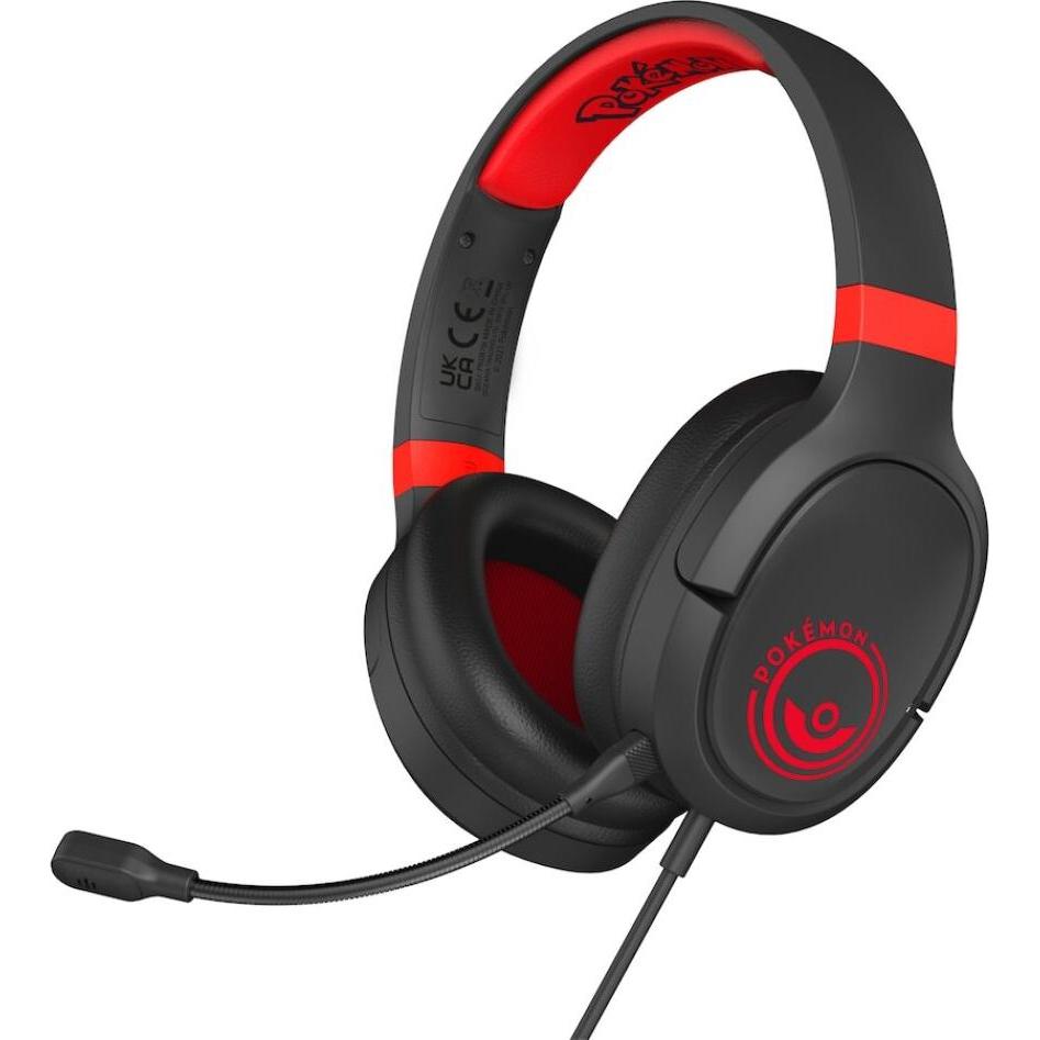 OTL PK0879 Pokémon Gaming Headset (Kabelgebunden), Gaming Headset, Rot, Schwarz
