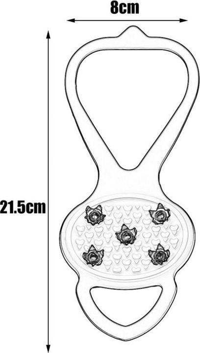 Image du produit Stride Schuhspikes Schneeschuh-Krallen Grödel Steigeisen Silikon Band mit 5 Zähnen