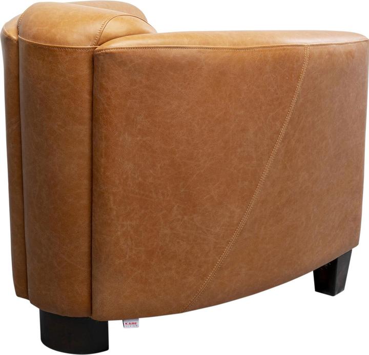 Actual product image Kare Design Armchair Cigar Lounge Smart leather light brown