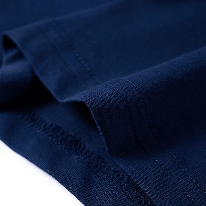 Immagine prodotto VidaXL Camicia a maniche lunghe da bambino blu navy 116,Materiale: 100 (116)