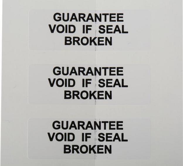 Produktbild RS PRO Etikett Guarantee Void