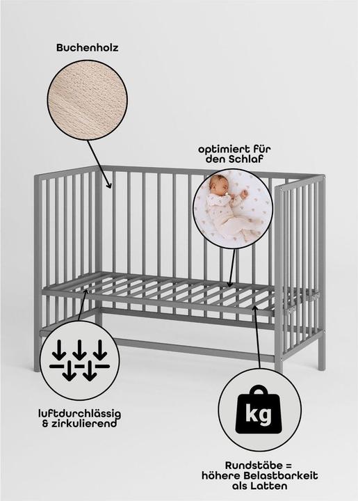Image du produit Sämann Beistellbett Dreamy (60 x 120 cm)